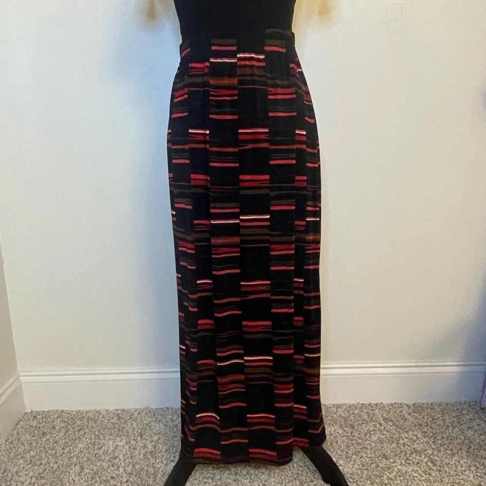 Vintage Y2K Kathy Ireland Plus Size Maxi Skirt XL. Made in USA.